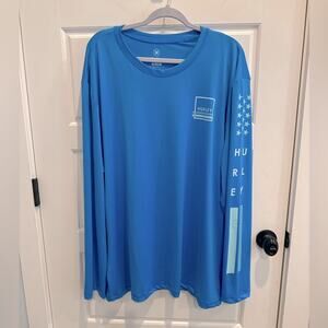 Hurley Rash Guard Long Sleeve Outdoor Swim Shirt